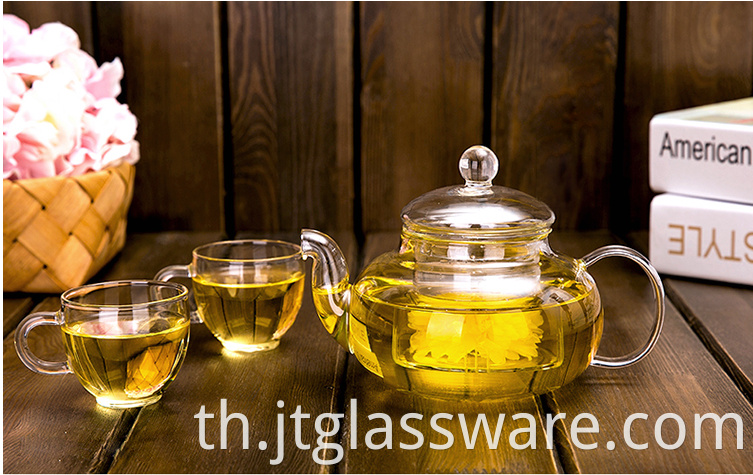Flower Glass Teapot Set